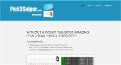 Desktop Screenshot of pick3sniper.com